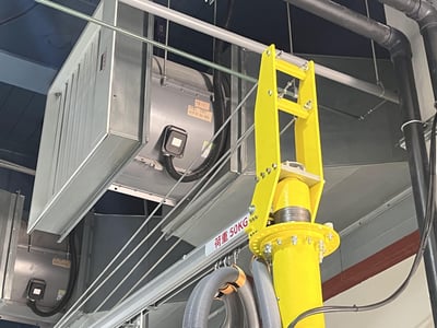 Overhead Aluminum Rail Jib Crane with Anver Vacuum Lifter for Rubber Blocks - ảnh 9