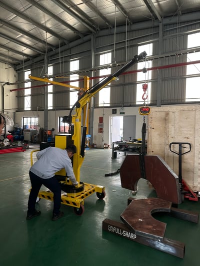 Xe cẩu mini 400 kg đẩy tay di động - ảnh 3