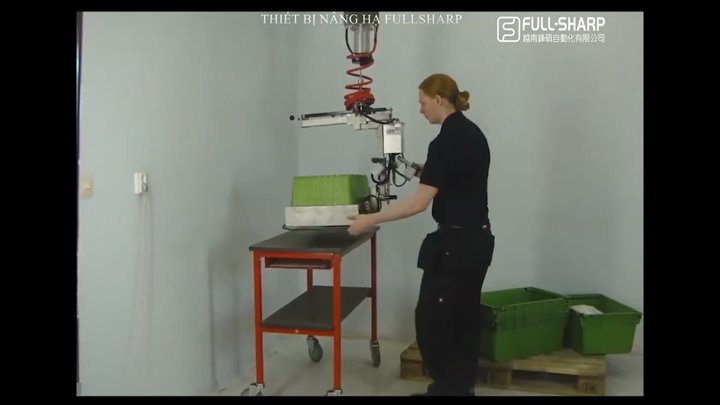 Thiết bị nâng hạ kẹp di chuyển, xoay lật khay hàng