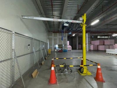 Cầu trục xoay cánh tay ray nhôm treo pa lăng ABUS, tool riêng - ảnh 1