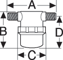 Diagram of plastic in-line vacuum filters