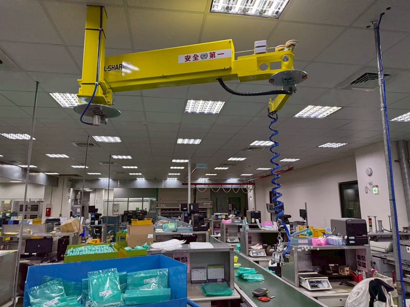 Air balancer tay khớp nối treo trần kèm tool kẹp