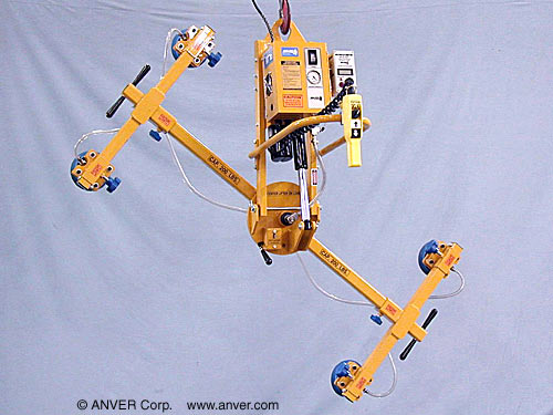 ANVER ETL20M4-61-2/30-MR-SP four pad electric powered lifter with powered tilt and manual rotation