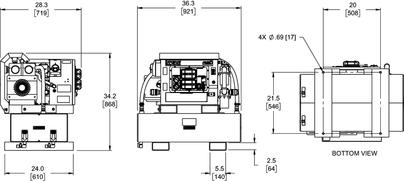 VPEHE48-30G dimension drawing