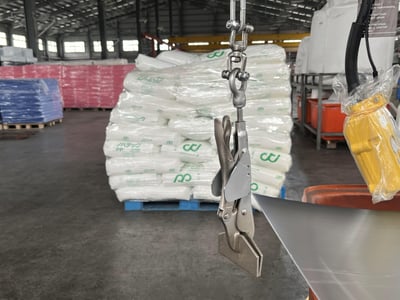 Mobile Aluminum Rail Jib Crane with KITO Hoist and Bag Clamp Tool - ảnh 9