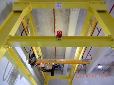 Thanh ray 500kg treo pa lăng điện kèm bộ khung kết cấu - ảnh 9