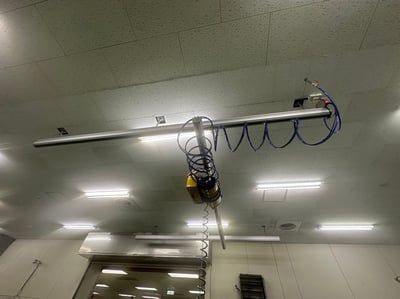 Thanh ray nhôm và palăng ENDO khí nén móc cuộn vào thùng giấy - ảnh 4