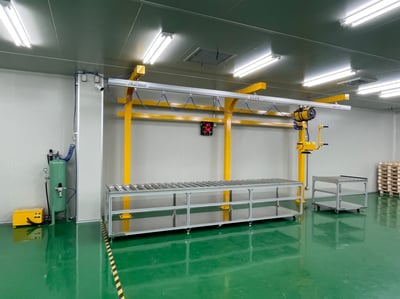 Khung thanh ray nhôm 200kg, air balancer ENDO và tool hút chân không - ảnh 1