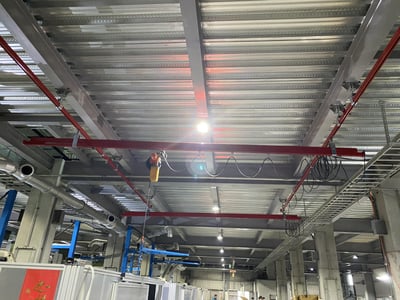 Ceiling-Mounted 5T Rail for Electric Hoist in the Plant - ảnh 2