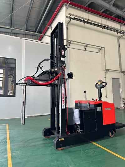 Xe đâm lõi cuộn chế tạo riêng cho nhà máy bao bì - ảnh 5