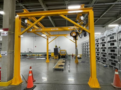 Bộ khung thanh ray 500 kg kết hợp palăng nâng hạ - ảnh 18