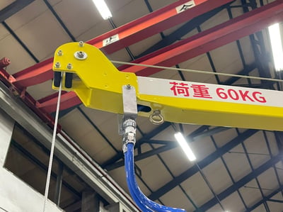Cầu trục xoay khớp nối khí nén móc hai đầu - ảnh 9