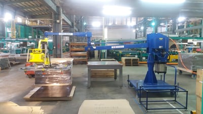 Tay nâng trợ lực khí nén hút tấm và lật dọc tải 150 kg - ảnh 2