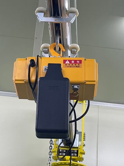 Cầu trục xoay thanh ray nhôm palang điện tool treo thùng giấy - ảnh 7