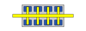 Crossarm and pad positions on 8-pad frame, diagram 3