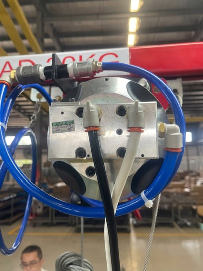 Bộ khung thanh ray 5T treo air balancer 200 kg gắp motor xe - ảnh 8