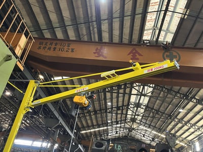 5T Rail Jib Crane with Black Bear 250 kg Electric Hoist - ảnh 22