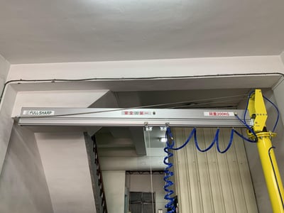 Cầu trục xoay khí nén 200 kg lắp đặt tại Hải Phòng - ảnh 8
