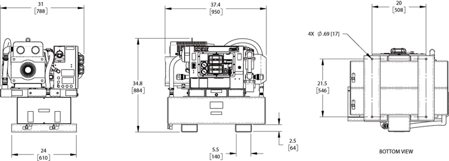 VPEHE75-30G dimension drawing