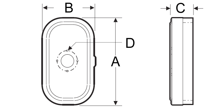 Bản vẽ kích thước A, B, C, D của đầu hút bao