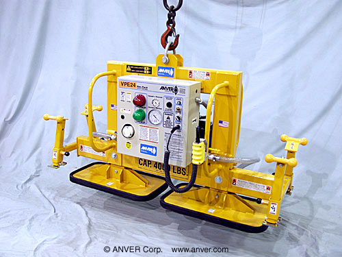 ANVER E400M2-61FPX electric powered vacuum lifter with dual fixed pads
