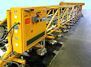 ANVER E700M160-1293-40/53 electric powered vacuum lifter with an overall length of 108 feet (42.5 m) and a total of 160 vacuum pad suspensions