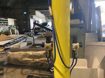 Overhead Pneumatic Jib Crane with Vacuum Pad for Steel Sheets - ảnh 3