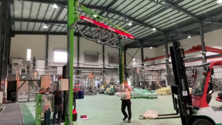 Thiết bị nâng hạ chân không FULLSHARP hút bao và thùng giấy ( có thể thay mặt hút nhanh )