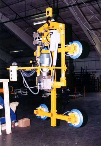 ANVER ET100M4-61-2/44PROT four pad electric powered vacuum lifter with powered tilter and rotator