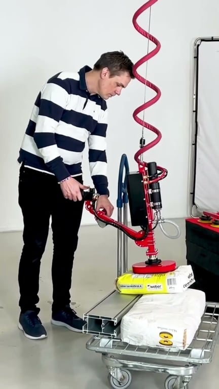 Tool hút thùng giấy, bao, tấm kính, kim loại của Lifts All