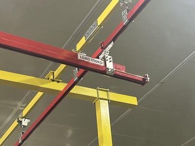 Bộ khung treo thanh ray 5T 200kg và pa lăng điện lắp tại Bắc Giang - ảnh 16