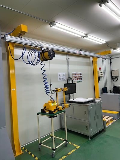 Khung thanh ray nhôm 200kg, air balancer ENDO và tool hút chân không - ảnh 31