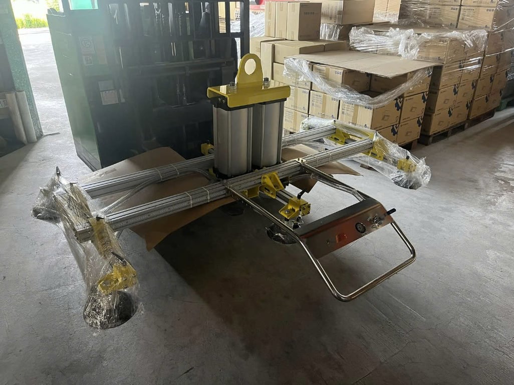 Mặt hút chân không dùng cơ nâng tấm kính, đá, tôn, gỗ