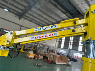 Tay nâng trợ lực khí nén nâng phôi vào máy phay tiện CNC - ảnh 45