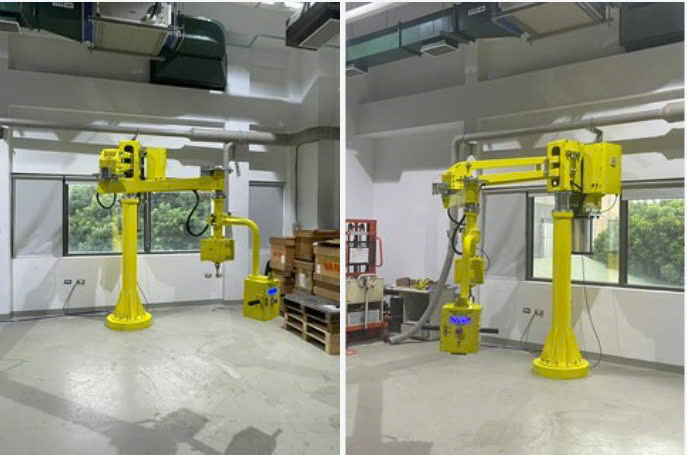 Tay nâng trợ lực khí nén và điện cho dây chuyền lắp ráp