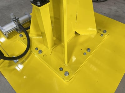Cầu trục xoay khí nén 80 kg, cột chỉnh cao trên đế di động - ảnh 5