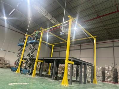 Bộ khung thanh ray thép 200 kg và ống hút chân không ANVER - ảnh 45