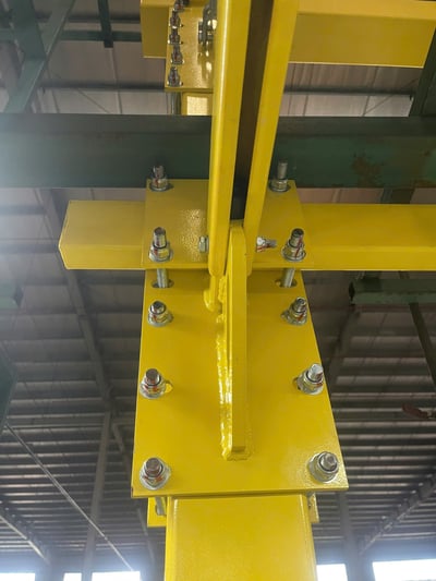 Bộ khung thanh ray 5T treo air balancer 200 kg gắp motor xe - ảnh 10