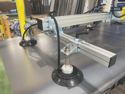 Pneumatic Jib Crane with Vacuum Lifting Pad for Sheet Materials - ảnh 9