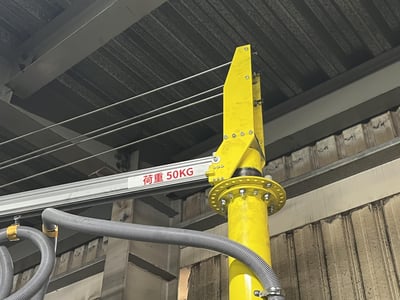 Aluminum Rail Jib Crane with ANVER Vacuum Tube Lifter for Bag Handling - ảnh 6