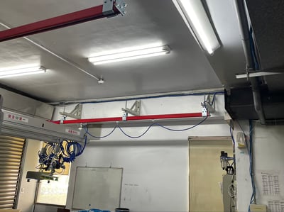 Thanh ray 5T treo cầu trục khí nén, tool kẹp và mặt hút thùng giấy - ảnh 23