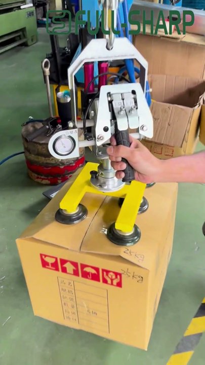 Tay cầm khí nén nâng hạ thùng carton, thùng giấy- Thiết bị nâng hạ thùng giấy
