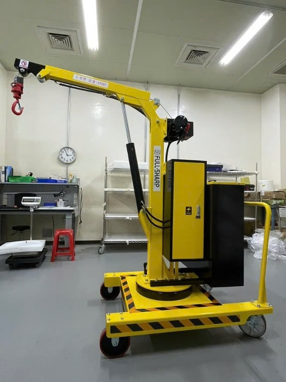 Xe cẩu mini 400 kg cho nhà xưởng chật chỗ