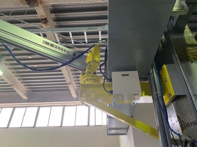Pneumatic Jib Crane with Copper Coil Clamp for Motor Winding Workshops - ảnh 16