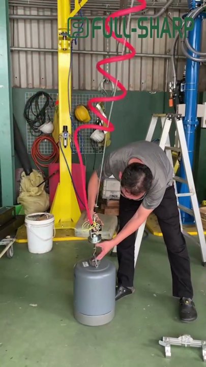 Thiết bị nâng hạ khí nén nâng thùng sắt- Thiết bị nâng hạ thùng phuy