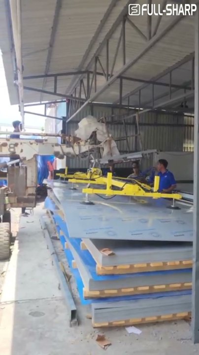 Thiết bị hút chân không khí nén 300kg FULLSHARP | Hút tấm inox dài 8 mét tại Bình Chánh