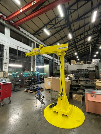 Cầu trục xoay khớp nối khí nén móc hai đầu - ảnh 15