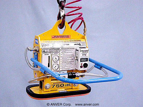 ANVER VPF-57/20-AIR with FP100190G-A2C4: lifting and handling stone blocks up to 750 lb (340 kg)