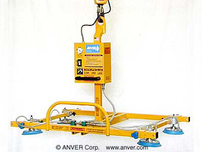 ANVER E25M4-48-2/33AMUP four pad electric lifter with manual tilt