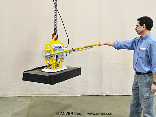 ANVER VPF-57-AC with FPA100190G33: lifting & handling rough composite slabs up to 750 lbs (340 kg)